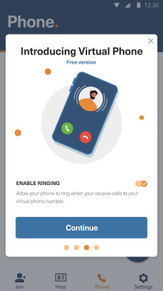 Enable ringing if you want your device to ring when someone calls your number
